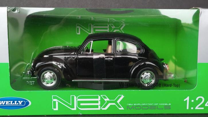 Volkswagen VW Beetle Kever 1:24 Welly Nex Pol, Hobby en Vrije tijd, Modelauto's | 1:24, Nieuw, Auto, Welly, Verzenden