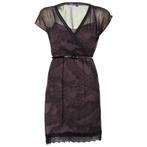 MEXX dubbellaags chiffon jurk met viscose onderjurk maat 40, Maat 38/40 (M), Mexx, Paars, Nieuw