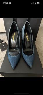 Saint laurent denim jeans hakken 36, Nieuw, Blauw, Saint laurent, Pumps