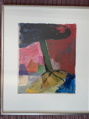 Harrie Gerritz - origineel acryl op papier uit 1990 beschikbaar voor biedingen