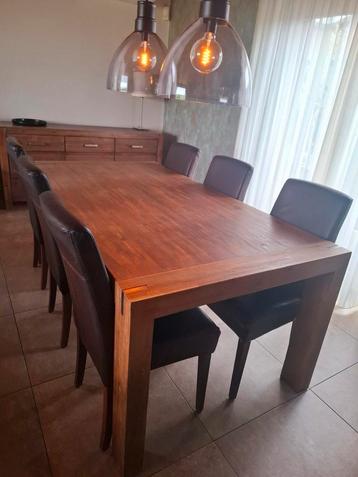 Massieve houten eettafel 180x100 cm LAAGSTE PRIJS beschikbaar voor biedingen