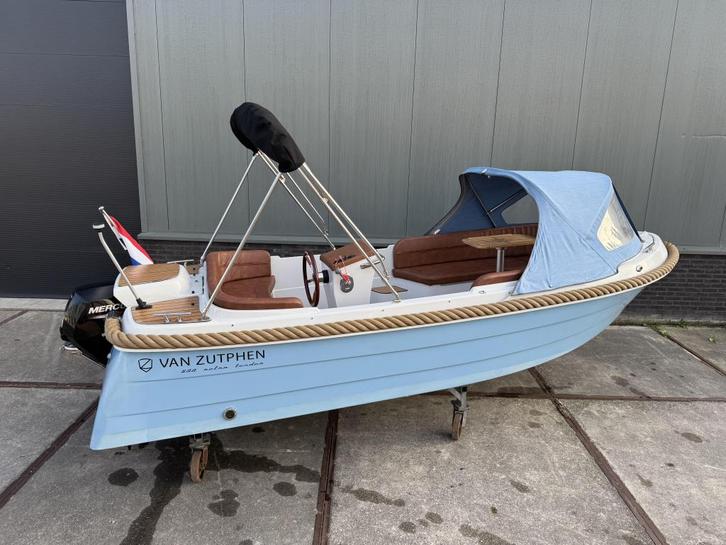 Van Zutphen 500 Retro Tender Sloep 2022 incl. Mercury 15PK, Watersport en Boten, Sloepen, Zo goed als nieuw, 10 tot 30 pk, 3 tot 6 meter