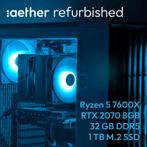 Ryzen 5 7600X / RTX 2070 8GB Gaming PC - aether Refurbished, Computers en Software, Desktop Pc's, 32 GB, Verzenden, Virtual Reality