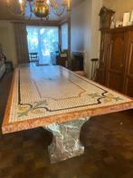 Prachtige marmeren tafel met mozaïek fragment uit 19de eeuws, Antiek en Kunst, Ophalen