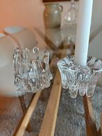 Vintage Hadeland Istind Kandelaar - Willy Johansson, Overige materialen, Gebruikt, Wit, Ophalen of Verzenden