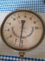 GROTE ANTIEKE BELGISCHE MANOMETER, Antiek en Kunst, Ophalen