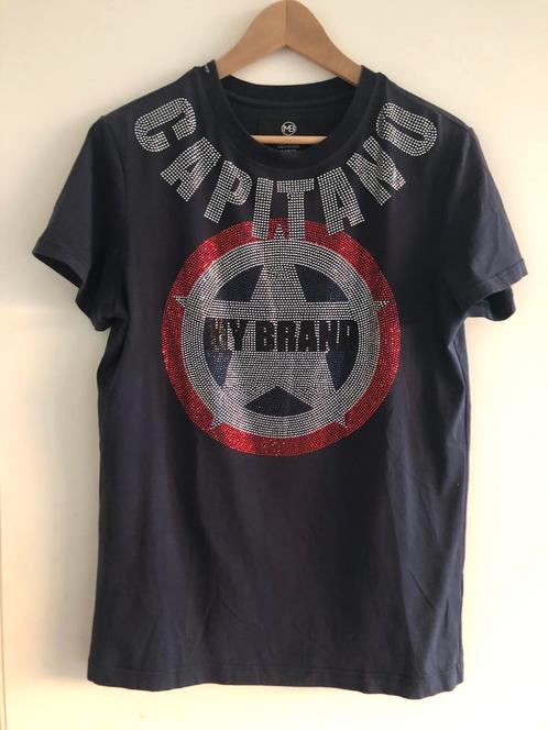 STUNT: ZGAN My Brand Shirt Bling Steentjes Mt L Blauw, Kleding | Heren, T-shirts, Gedragen, Maat 52/54 (L), Blauw, Ophalen of Verzenden