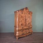 27461 Kast Kabinetkast Barok 1800 Noten, Antiek en Kunst, Ophalen of Verzenden