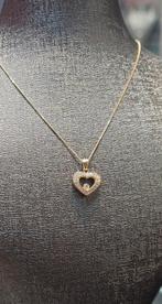 Prachtige Hart hanger met ketting 14karaat goud, Ophalen of Verzenden, Nieuw, Goud, Goud