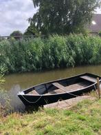 Stalen Roeiboot met Buitenboord Motor, Ophalen, Gebruikt, Staal, Met motor