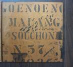handgemaakt schaakbord op Indische theedoos jaren 1940 1950, Verzenden