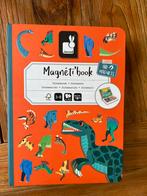 Janod Magnetibook magneet puzzel dino’s Zo goed als nieuw, Ophalen of Verzenden, 10 tot 50 stukjes, Zo goed als nieuw