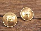 oude goudkleurige brandweerknop, jaren 50-60, Antiek en Kunst, Curiosa en Brocante, Ophalen of Verzenden