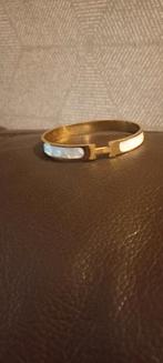 Hermès armband goud met wit, Sieraden, Tassen en Uiterlijk, Armbanden, Ophalen, Zo goed als nieuw, Goud, Goud