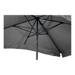 Parasol Libra rechthoek 3 x 2 meter met molen kleur grijs, Tuin en Terras, Parasols, Kantelbaar, Nieuw, Stokparasol, 2 tot 3 meter