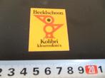 sticker beeldschoon kolibri kleurenfoto's *, Ophalen, Zo goed als nieuw