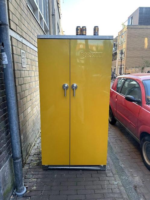 Borreti koelkast Abbinato VK Geel, Witgoed en Apparatuur, Koelkasten en IJskasten, Gebruikt, Met vriesvak, 200 liter of meer, 160 cm of meer
