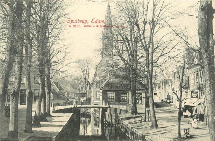 701031049 Edam Spuibrug, Verzamelen, Ansichtkaarten | Nederland, Noord-Holland, Voor 1920, Verzenden