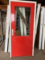 Achterdeur met kozijn, schuur/garage deur (88x211,5) HR++, Doe-het-zelf en Verbouw, Deuren en Horren, Vouwdeur, Glas, 120 cm of meer