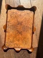 Antiek dienblad burlwood hout prachtig handwerk, Ophalen of Verzenden, Gebruikt, Rechthoekig, Hout