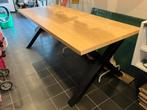Eettafel eikenfineer 200x85 cm, Huis en Inrichting, Tafels | Eettafels, Ophalen, Gebruikt, 200 cm of meer, 50 tot 100 cm