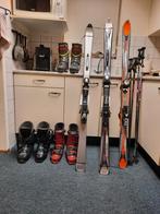 3 paar ski's en skischoenen, 2 paar stokken, Overige merken, 160 tot 180 cm, Ophalen of Verzenden, Zo goed als nieuw