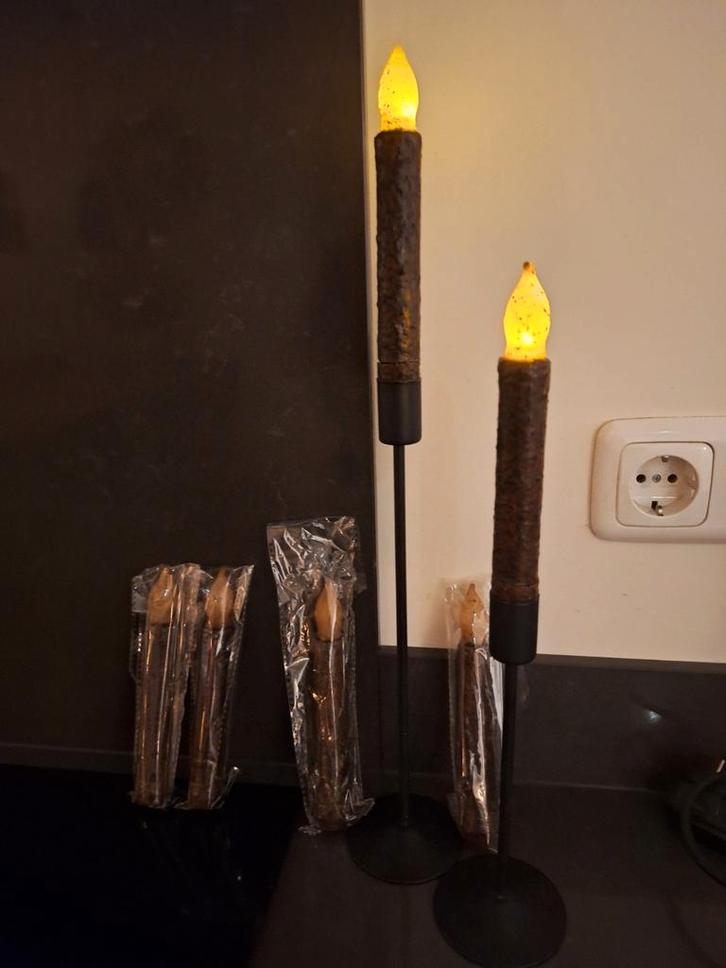 Aanbiedingen!!Vintage look Batterij Kaarsen - Nieuw in Zakje, Huis en Inrichting, Woonaccessoires | Kandelaars en Kaarsen, Nieuw