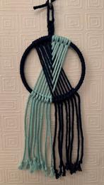 Macrame dromenvanger, marineblauw/blauw, 10 cm diameter, Ophalen of Verzenden, Nieuw