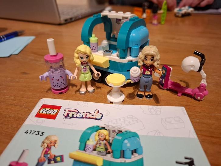 Lego Friends nr 41733 Mobiele Bubblethee stand, Kinderen en Baby's, Speelgoed | Duplo en Lego, Zo goed als nieuw, Lego, Complete set