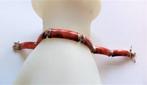 Prachtige armband zilver met rode jade stenen, Ophalen, Zo goed als nieuw, Rood, Zilver