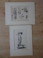 prent middeleeuwse kandelaars en mariabeeld frans buffa 1860, Verzenden