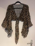 Tijgerprint boleto vest met wijde vlindermouwen maat L, Ophalen of Verzenden, Zo goed als nieuw, Maat 42/44 (L), Bruin