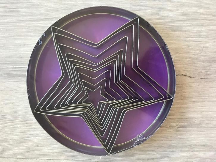 Set van 10 sterren uitstekers kerst koekjes koekuitstekers, Hobby en Vrije tijd, Taarten en Cupcakes maken, Nieuw, Bakvorm, Taarten of Cupcakes