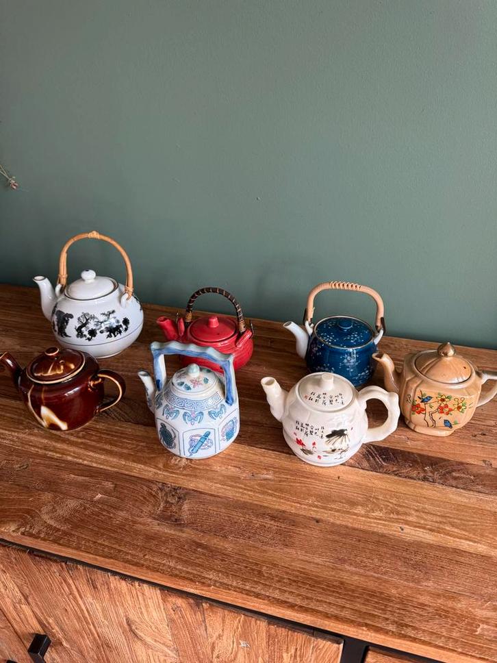Vintage Chinese Theepotten Set, Huis en Inrichting, Keuken | Keukenbenodigdheden, Gebruikt, Ophalen of Verzenden