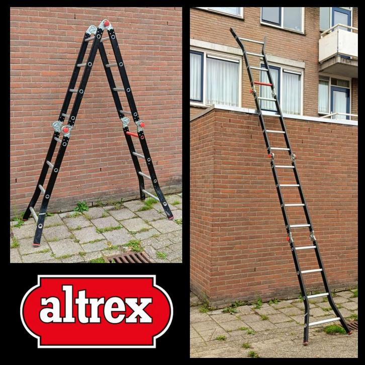Altrex Varitrex Vouwladder Ladder Steiger Bouw Verbouwen, Doe-het-zelf en Verbouw, Ladders en Trappen, Gebruikt, 4 meter of meer