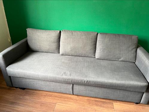 Fijne grijze slaap bank 200x140, Huis en Inrichting, Slaapkamer | Slaapbanken, Gebruikt, 140 cm, 200 cm, Tweepersoons, Grijs, Ophalen