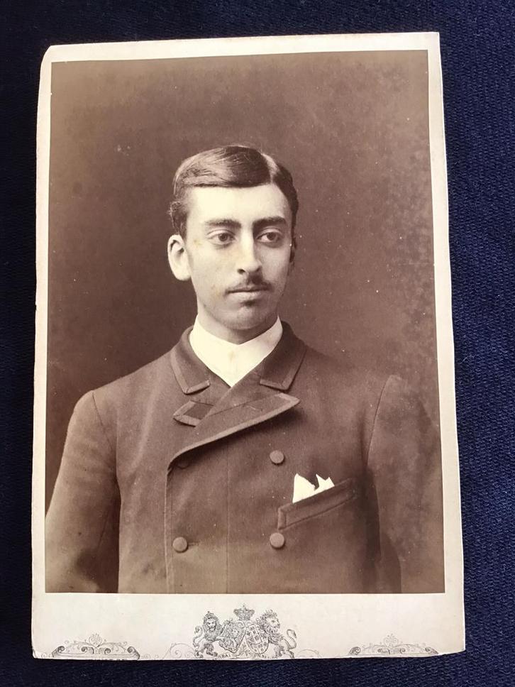 Kabinetfoto, Man, Kameke, Arnhem, Antieke foto + naam, Verzamelen, Foto's en Prenten, Gebruikt, Foto, Voor 1940, Ophalen of Verzenden