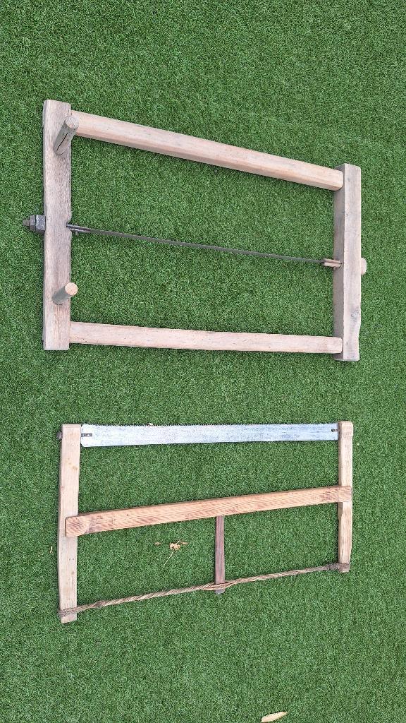 Antieke raamzagen / boogzagen zeer mooie staat, Antiek en Kunst, Antiek | Gereedschap en Instrumenten, Ophalen