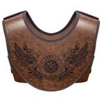 Viking harnas / borstharnas pantser borstpanter bruin bruine, Kleding | Heren, Verzenden, Nieuw, Historisch, Accessoires