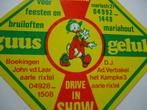 sticker oud Guus Geluk donald duck strip Aarle rixtel disco, Verzenden, Zo goed als nieuw, Bedrijf of Vereniging