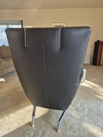 Gerard van de Berg Fauteuil - Weinig Gebruikt, zwart leer, Minder dan 75 cm, Leer, Ophalen of Verzenden, Zo goed als nieuw