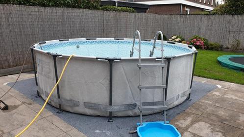 zwembad 366 x 100, compleet, Tuin en Terras, Zwembaden, Gebruikt, Opzetzwembad, Rond, Ophalen