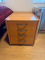 Houten ladekastje met verstelbare vakken, Huis en Inrichting, Kasten | Ladekasten, Ophalen, Minder dan 50 cm, Gebruikt, 3 of 4 laden