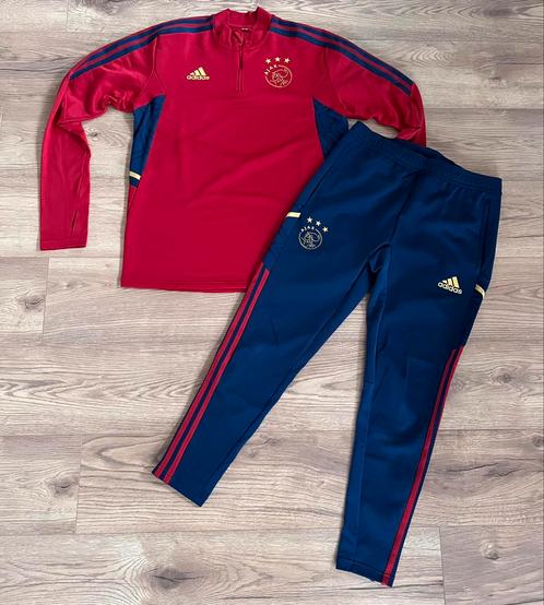 Ajax Trainingspak 22/23, Kleding | Heren, Sportkleding, Zo goed als nieuw, Voetbal, Maat 48/50 (M), Rood, Ophalen
