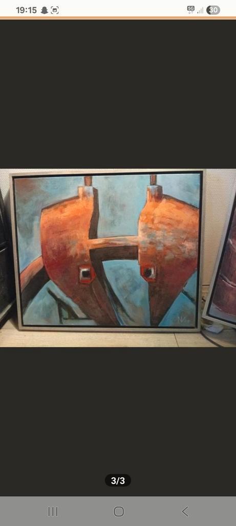 Schilderijen, Antiek en Kunst, Kunst | Schilderijen | Abstract, Ophalen of Verzenden