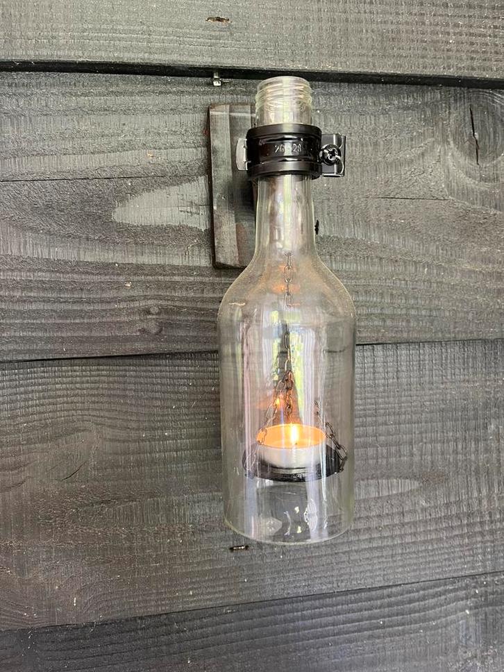 Windlichten | wandlampje | kaars | handgemaakt, Huis en Inrichting, Woonaccessoires | Kandelaars en Kaarsen, Zo goed als nieuw