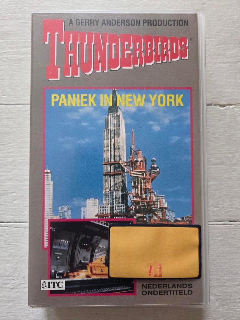 Thunderbirds paniek in new york videoband, Alle leeftijden, Ophalen of Verzenden, Gebruikt