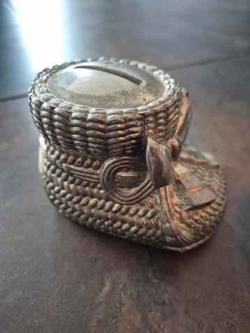 Vintage Spaarpot Schoentje zillver (verzilverd)  beschikbaar voor biedingen