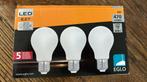 3 led lampen 40 watt nieuw, E27 (groot), Ophalen of Verzenden, Led-lamp, Zo goed als nieuw