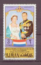 postzegels HET KONINGSPAAR JULIANA EN BERNHARD, Verzenden, Na 1940, Gestempeld